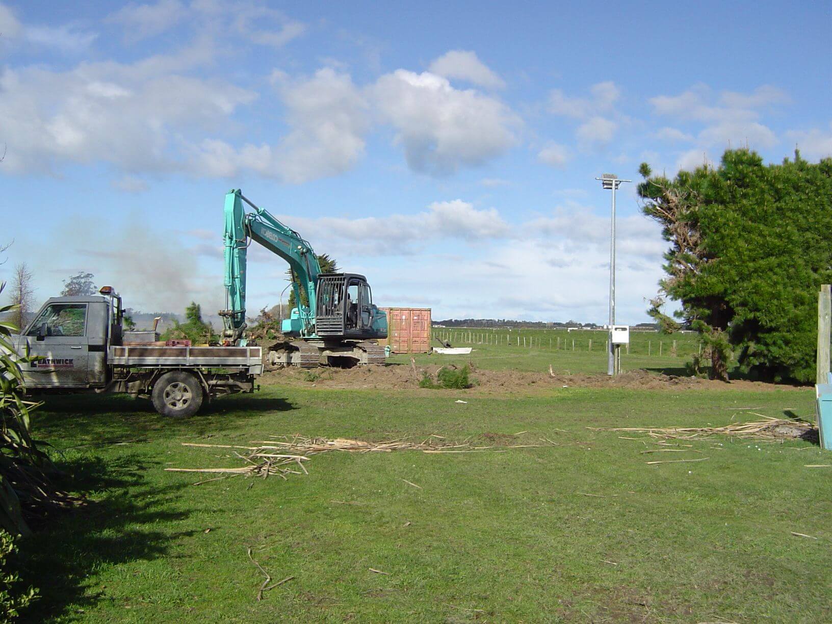 20140812_Removing_pine_trees_5 Te Runanga o Waihao Inc